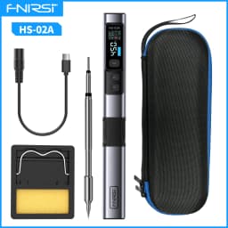 FNIRSI HS-02 Smart Soldering Station 100W Electric Soldering Iron Adjustable Constant Temperature Fast Heat Solder Iron Kit