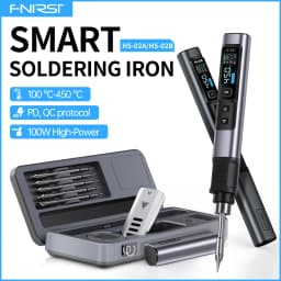 FNIRSI HS-02 Smart Soldering Station 100W Electric Soldering Iron Adjustable Constant Temperature Fast Heat Solder Iron Kit
