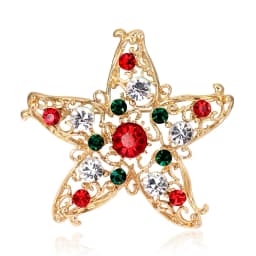 Luxury Rhinestone Christmas Tree Brooches for Women Exquisite Crystal Penguin Elk Snowman Brooch Pins Corsage Christmas Jewelry