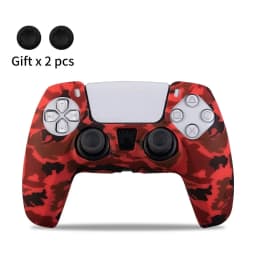 Silicone Cover Skin for PlayStation 5 Accessories for PS5 Controller Cover Thumb Grips Anti-slip Protection Shell Skin for PS5 S