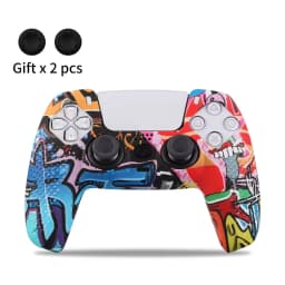 Silicone Cover Skin for PlayStation 5 Accessories for PS5 Controller Cover Thumb Grips Anti-slip Protection Shell Skin for PS5 S