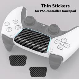 2pcs Skin Sticker for PS5 Controller Solid Color Multiple-texture Sticker for Playstation 5 Touchpad Protective Gamepad Stickers