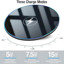 Universal Wireless Charger for Apple iPhone 17/16/15 Pro Max Samsung Galaxy S22/S21 Huawei Xiaomi Google Pixel - Compatible