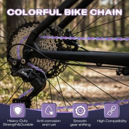 BUCKLOS Titanium Coating Bike Chain 8/9/10/11/12 Speed Bicycle Chain MTB Road Bike Chains Stainless Steel Bicycle Chains