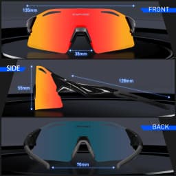 Kapvoe UV400 Fashion Sunglasses Men MTB Bike Cycling Glasses Eyewear Women Bike Outdoor Sports Night-riding Glasses for Racing
