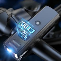 3000Lumen Bike Headlight with 2000mAh Power Bank IPX6 USB Rechargeable Handlebar Flashlight for MTB Road Cycling