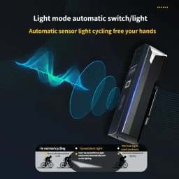 3000Lumen Bike Headlight with 2000mAh Power Bank IPX6 USB Rechargeable Handlebar Flashlight for MTB Road Cycling