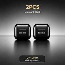 Original Lenovo LP40 Wireless Bluetooth5.4 Headphones TWS Earphones Touch Control Sport Headset Stereo Earbuds For Phone Android