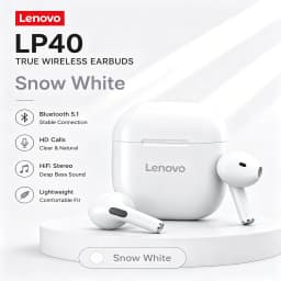 Original Lenovo LP40 Wireless Bluetooth5.4 Headphones TWS Earphones Touch Control Sport Headset Stereo Earbuds For Phone Android