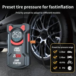 PAIVIROKU 5-in-1 Jump Starter with Air Pump 3000A Peak Starter Box 150PSI Battery Pack with Digital Tire Inflator Car Battery Jump Starter