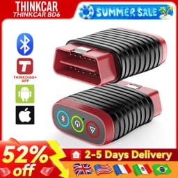 THINKCAR BD6 Auto OBD2 Scanner All System Diagnostic Tool for iOS&Android, 5 Reset Service Code Reader for All Cars Free Update