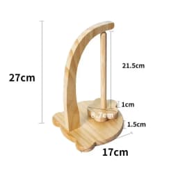 Wooden Yarn Holder Spinning Knitting Tools Crochet Yarn Holder Rotating Magnetic Thread Spool Wool Ball Winder Rotation Spinner