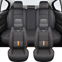 2025 Fashion Universal PU Leather Breathable Car Seat Covers For Nissan Qashqai Tiida Peugeot 2008 Mercedes ML W164 Interior