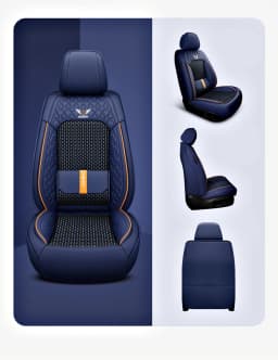 2025 Fashion Universal PU Leather Breathable Car Seat Covers For Nissan Qashqai Tiida Peugeot 2008 Mercedes ML W164 Interior