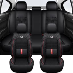 2025 Fashion Universal PU Leather Breathable Car Seat Covers For Nissan Qashqai Tiida Peugeot 2008 Mercedes ML W164 Interior