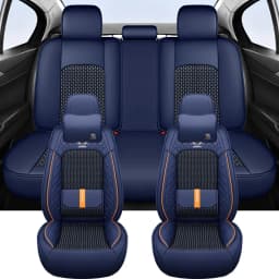 2025 Fashion Universal PU Leather Breathable Car Seat Covers For Nissan Qashqai Tiida Peugeot 2008 Mercedes ML W164 Interior