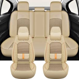 2025 Fashion Universal PU Leather Breathable Car Seat Covers For Nissan Qashqai Tiida Peugeot 2008 Mercedes ML W164 Interior
