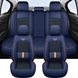 2025 Fashion Universal PU Leather Breathable Car Seat Covers For Nissan Qashqai Tiida Peugeot 2008 Mercedes ML W164 Interior
