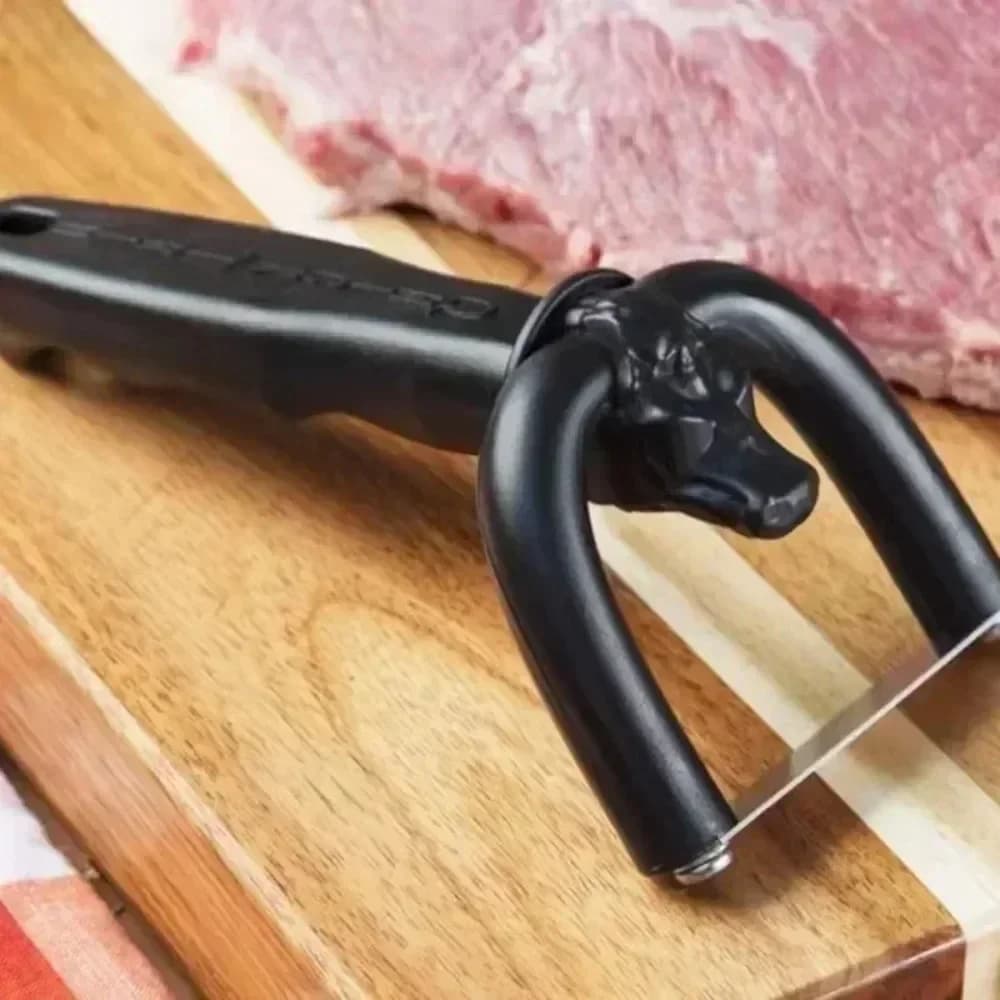 Handheld Beef & Pork Slicer Tool Meat Fat Trimmer Remover Efficient Fat Removal Beef Slicing Gadget Ideal for Kitchen Cooking