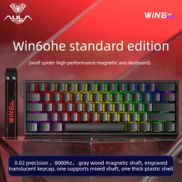 AULA Win60He Magnetic Keyboard RGB Hero 60He Key Board Teclado Magnetico Backlit 60% Computer Pc Ergonomic Tastiera USB Tastiera