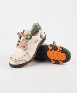 TMA EYES Hand Stitching Color Block Leather Women's Sneaker With Plus Size