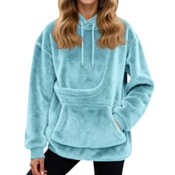 Hot Sale Hoodie Womens Fall And Winter Fleece Pet Pocket Hooded Sweatshirt Funny Pullover Top Cat And Dog Holder Carrier Hoodies