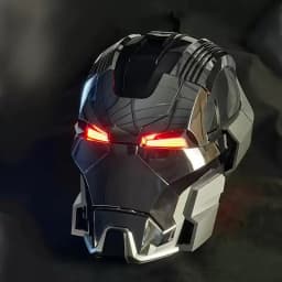 Iron Man Mk17 1:1 Full Face Helmet Jarvis Collectible Cosplay Voice Control Electric Wearable Mask Prop Mecha Model Toy Gifts