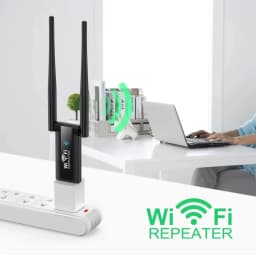 KEBIDUMEI Wireless 2.4G 300Mbps USB WiFi Repeater Extender Signal Amplifier Booster Long Range Router Home Network Extension