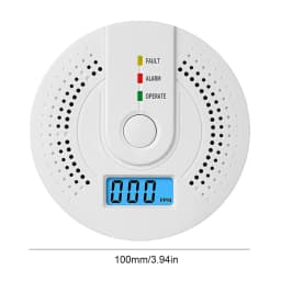 Carbon Monoxide Detector CO Gas Monitor Alarm Sound & Light Warning CO Sensor Detector with LED Digital Display for Home Office