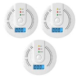 Carbon Monoxide Detector CO Gas Monitor Alarm Sound & Light Warning CO Sensor Detector with LED Digital Display for Home Office
