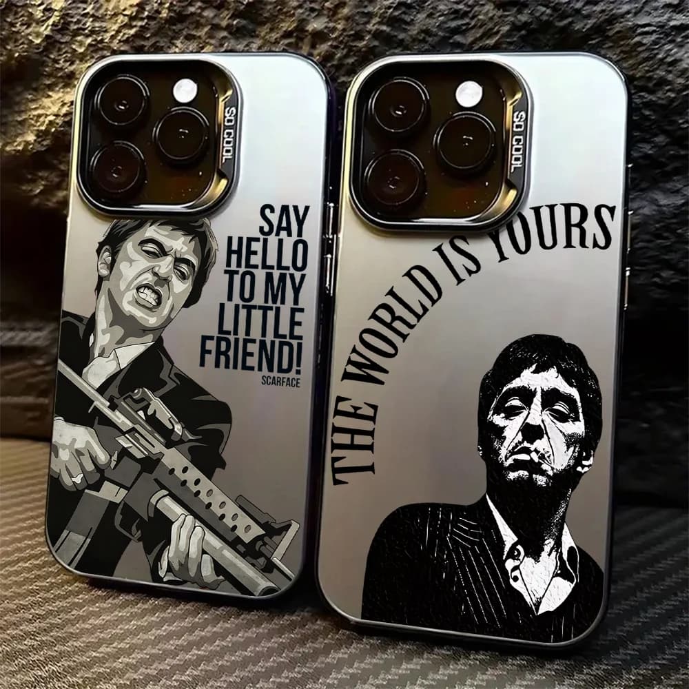 Fashion Hot S-Scarface Phone Case For iPhone 17 16e 16 15 14 13 12 11 Pro Max X XR XSMAX 8 7 Air Plus Anti Fall Matte Cover