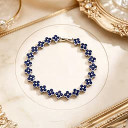 Colorful Zircon Lucky Four-Leaf Flower Bracelet for Women Flower CZ Stone Gold Plated Tennis Bracelet Fragrance Jewelry