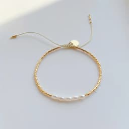 KKBEAD Natural Pearl Bracelets for Women Gift Gold Color Miyuki Beads Dainty Bracelet Simple Thin Pulseras Femme Fashion Jewelry