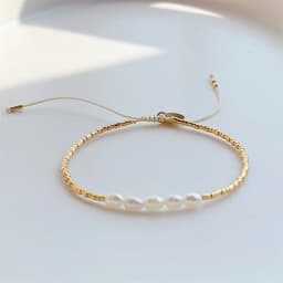 KKBEAD Natural Pearl Bracelets for Women Gift Gold Color Miyuki Beads Dainty Bracelet Simple Thin Pulseras Femme Fashion Jewelry