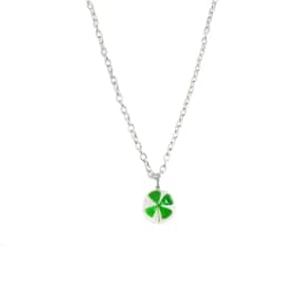 Natural Dandelion Ellipse Clover Crystal NecklaceHandmade Dried Flowers Pendant Permanent Preservation Chains Jewelry Gor Women