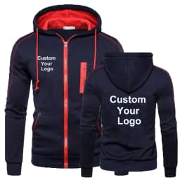 Customized Newest  Hoodies Men Women Warm Sports Coat Hooded Sweatshirt Zipper Jacket S-3XL