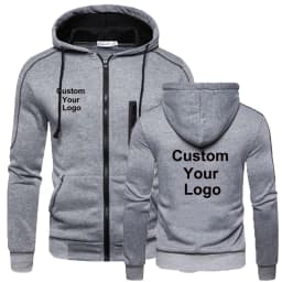 Customized Newest  Hoodies Men Women Warm Sports Coat Hooded Sweatshirt Zipper Jacket S-3XL
