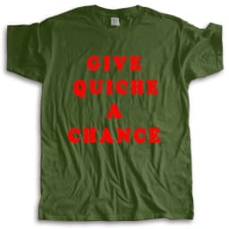 new arrived men t-shirt summer Give Quiche A Chance T-Shirt Red Dwarf Lister Rimmer Cat male cotton tee-shirt bigger size