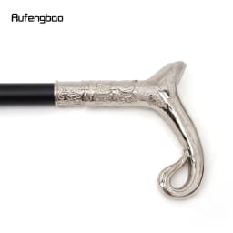 White Luxury Curve Line Type Walking Cane Fashion Decorative Walking Stick Gentleman Elegant Cosplay Cane Knob Crosier 93cm