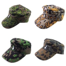 WW2 WWII German M43 Spring Autumn Oakleaf Plane Tree Camouflage Cotton Cap Hat Size EU 57 58 59 60 61 62