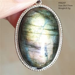 Natural Blue Light Labradorite Pendant Jewelry Water Drop Crystal Flash Labradorite Bead Necklace Women Men AAAAAA