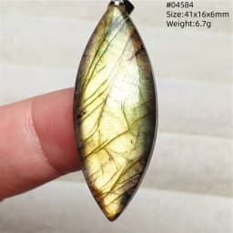 Natural Blue Light Labradorite Pendant Jewelry Water Drop Crystal Flash Labradorite Bead Necklace Women Men AAAAAA