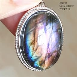 Natural Blue Light Labradorite Pendant Jewelry Water Drop Crystal Flash Labradorite Bead Necklace Women Men AAAAAA