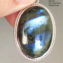 Natural Blue Light Labradorite Pendant Jewelry Water Drop Crystal Flash Labradorite Bead Necklace Women Men AAAAAA
