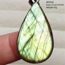 Natural Blue Light Labradorite Pendant Jewelry Water Drop Crystal Flash Labradorite Bead Necklace Women Men AAAAAA