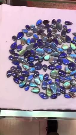 Natural Blue Light Labradorite Pendant Jewelry Water Drop Crystal Flash Labradorite Bead Necklace Women Men AAAAAA