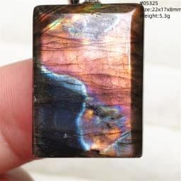 Natural Blue Light Labradorite Pendant Jewelry Water Drop Crystal Flash Labradorite Bead Necklace Women Men AAAAAA