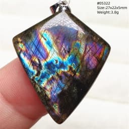 Natural Blue Light Labradorite Pendant Jewelry Water Drop Crystal Flash Labradorite Bead Necklace Women Men AAAAAA