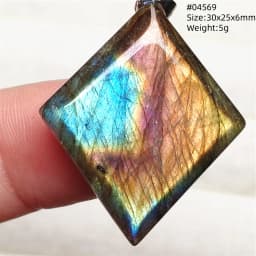 Natural Blue Light Labradorite Pendant Jewelry Water Drop Crystal Flash Labradorite Bead Necklace Women Men AAAAAA