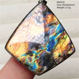 Natural Blue Light Labradorite Pendant Jewelry Water Drop Crystal Flash Labradorite Bead Necklace Women Men AAAAAA